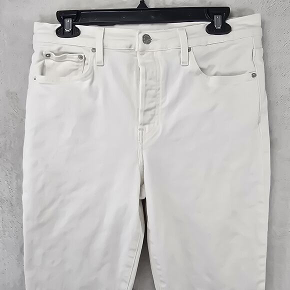 Frank & Eileen Cork Straight Leg Button-Fly Women Jeans White Sz 30 Fits 31x26 - Picture 2 of 16